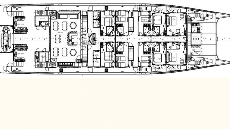 Catamaran M Steel:alu for sale lower deck abyacht.com